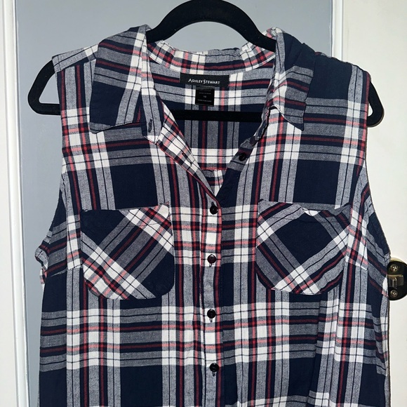 Ashley Stewart Flannel Tunic - Picture 3 of 7